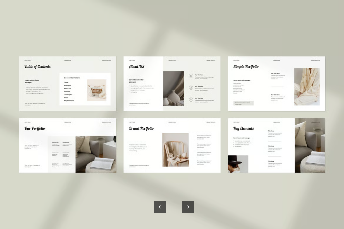 苹果Keynote高端品牌PPT模板22页极简设计企业商务可编辑定制化Brand Portfolio Presentation Keynote Template-果觅网