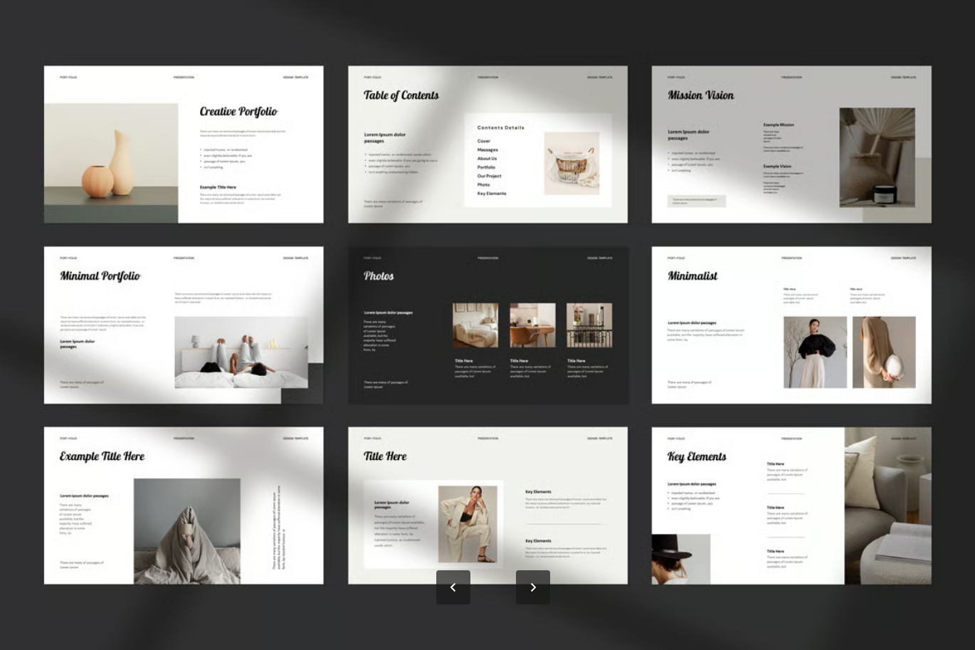 苹果Keynote高端品牌PPT模板22页极简设计企业商务可编辑定制化Brand Portfolio Presentation Keynote Template-果觅网
