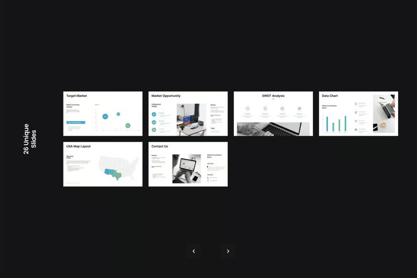 高端商务PPT模板GoogleSlide可编辑企业路演提案一键替换Logo定制Pitch-Deck GoogleSlide Presentation Template-果觅网