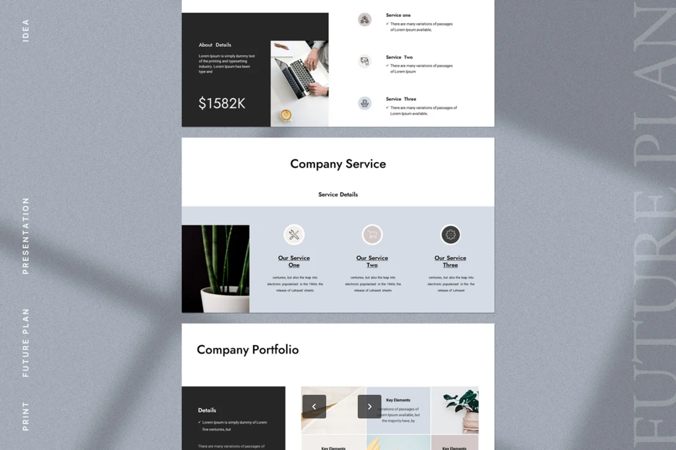 高端商务未来计划PPT模板可编辑简约企业汇报演示文稿Future Plan Presentation PowerPoint Template-果觅网