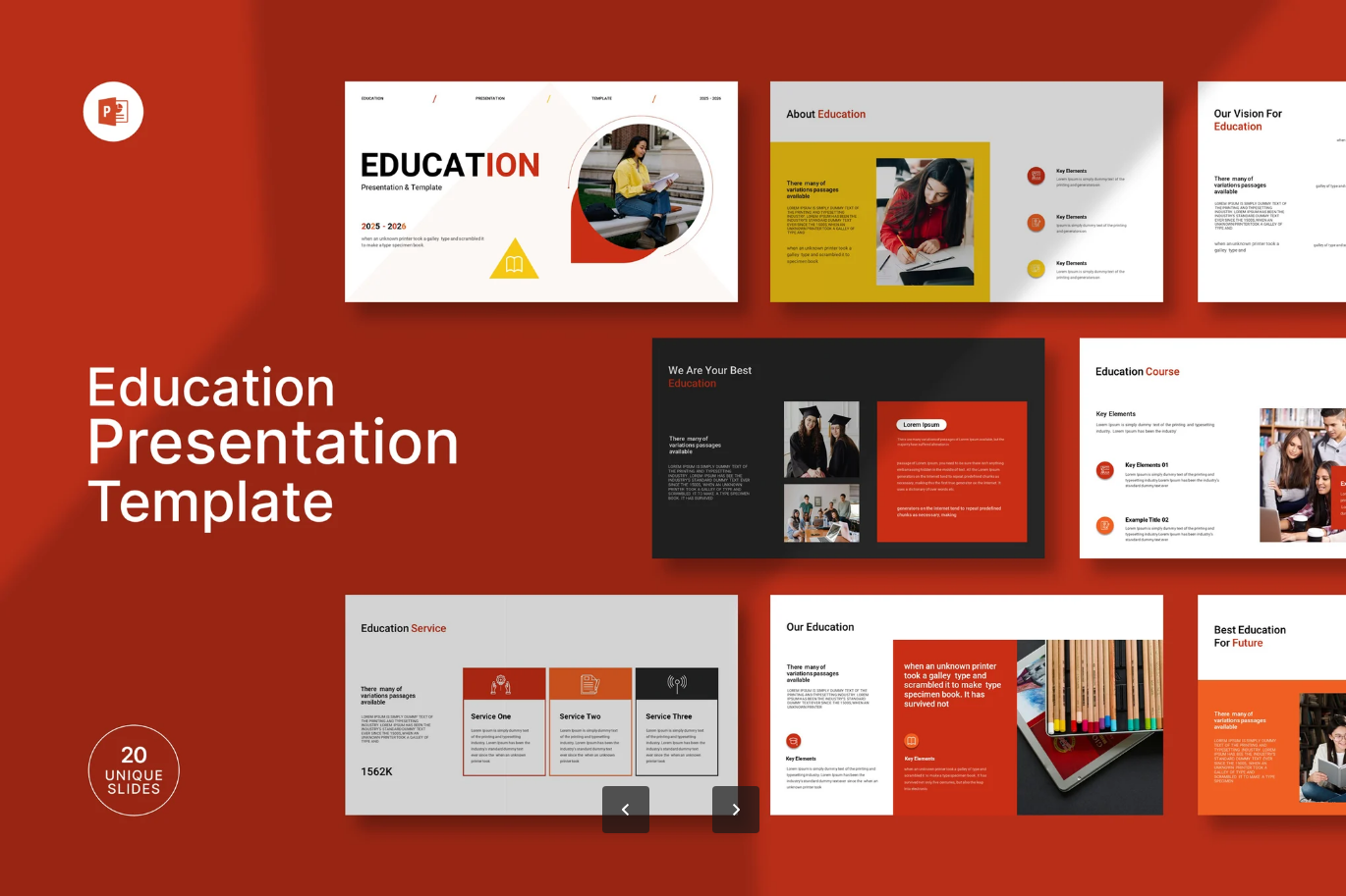 G7115 教育PPT模板高端简约可编辑课件教学演示幻灯片Education Presentation Template