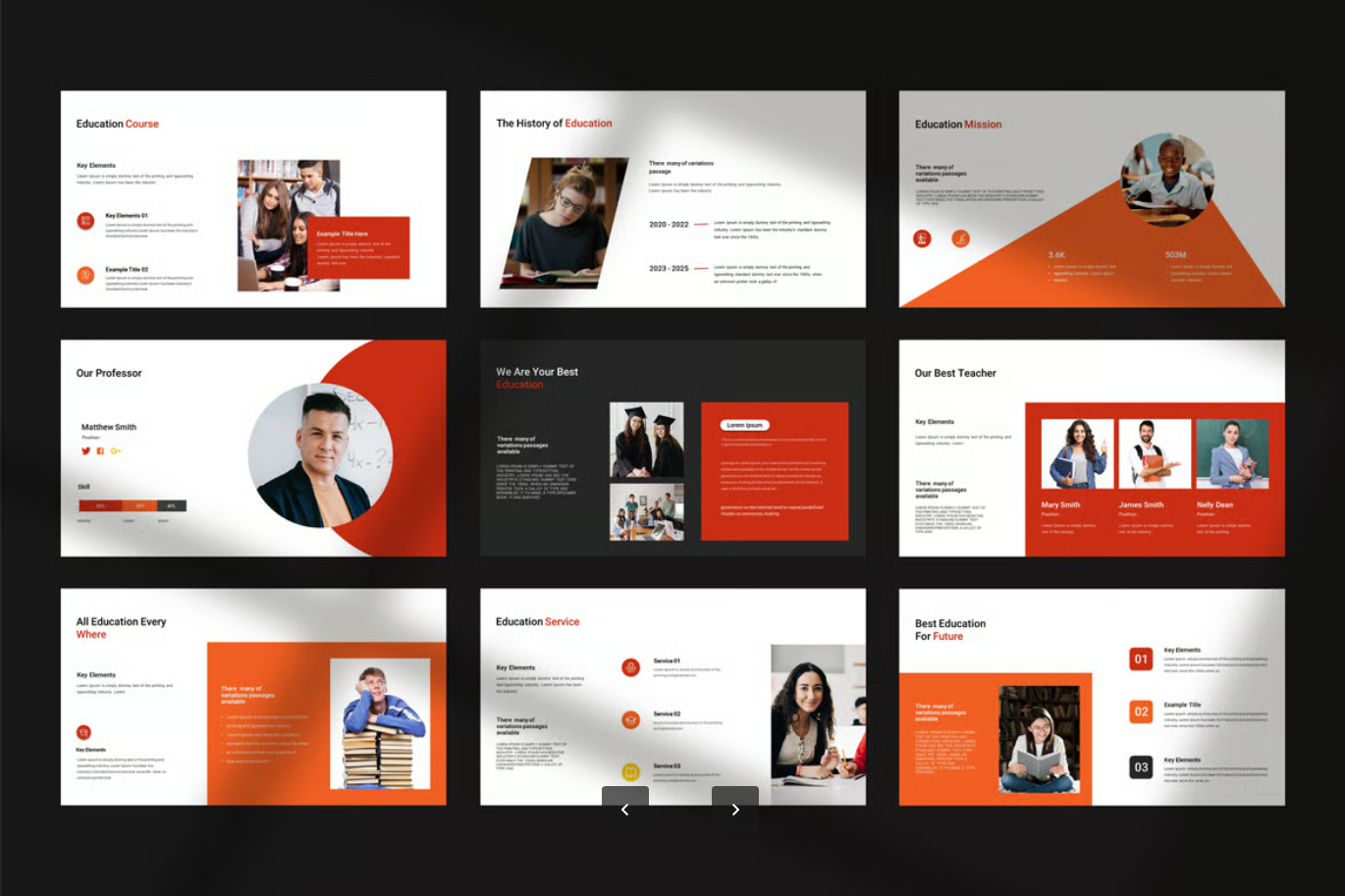 教育PPT模板高端简约可编辑课件教学演示幻灯片Education Presentation Template-果觅网