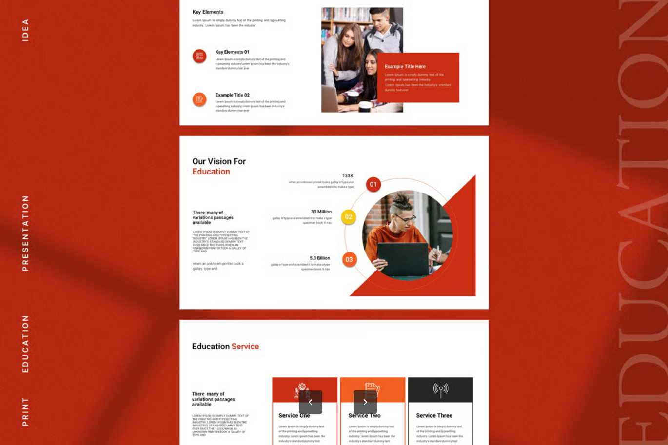 教育PPT模板高端简约可编辑课件教学演示幻灯片Education Presentation Template-果觅网