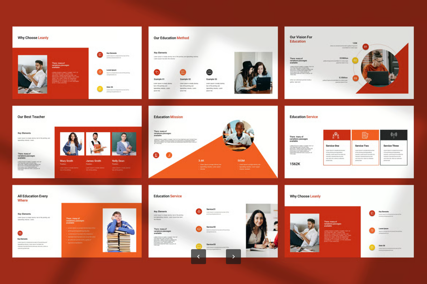 教育PPT模板高端简约可编辑课件教学演示幻灯片Education Presentation Template-果觅网