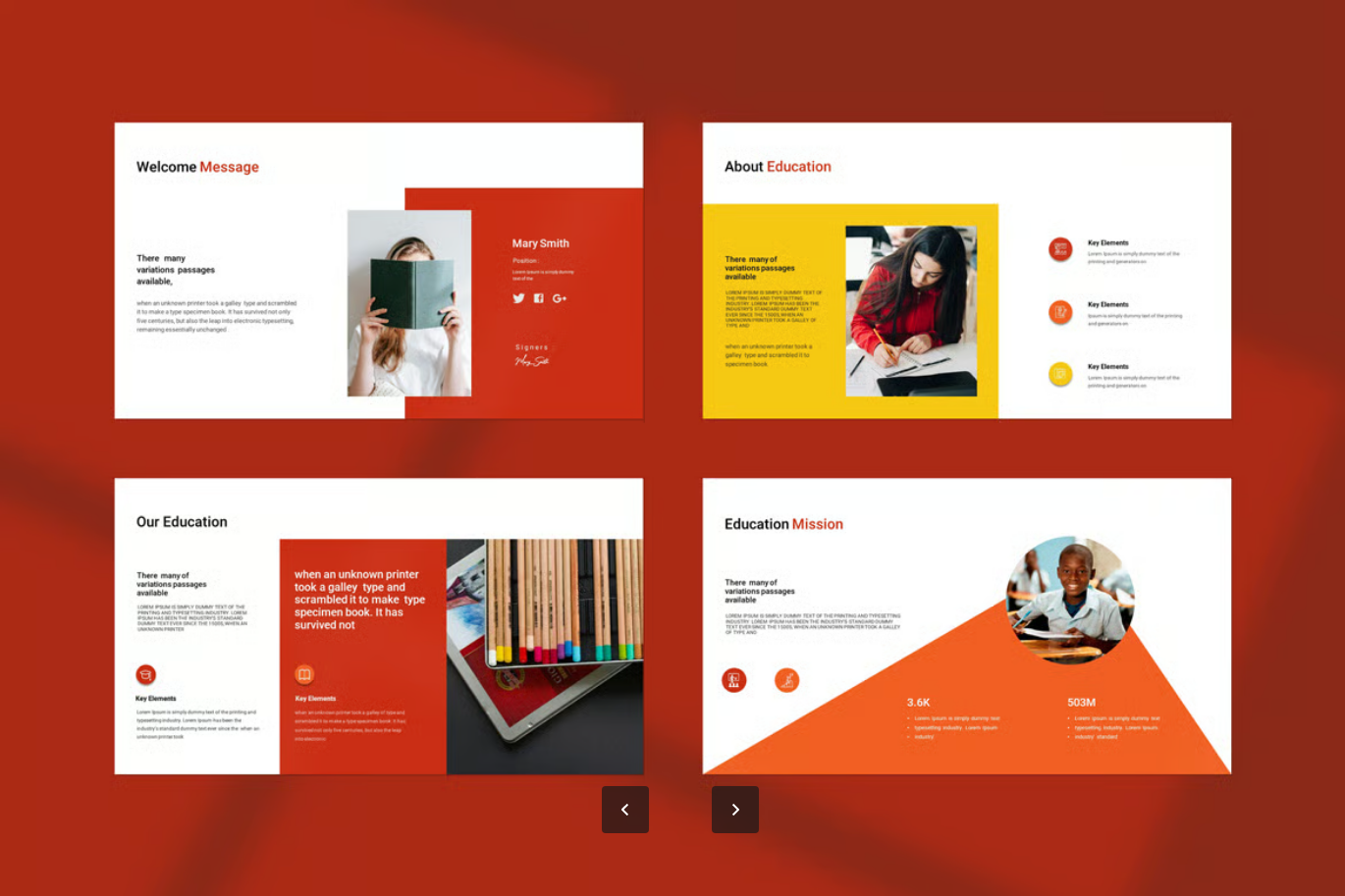 教育PPT模板高端简约可编辑课件教学演示幻灯片Education Presentation Template-果觅网