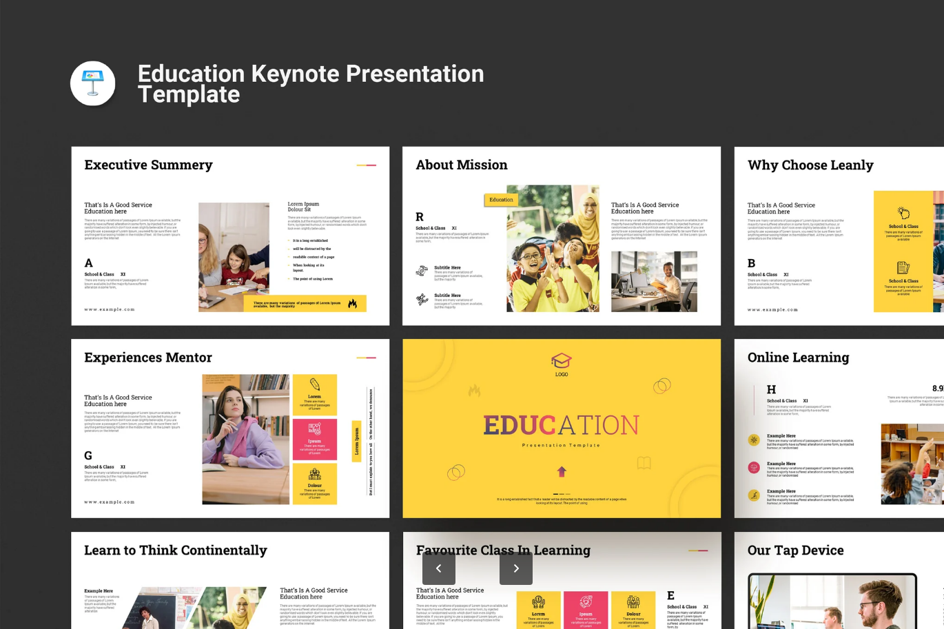 G7125 教育课件Keynote模板28页简约学术风毕业答辩可编辑一键换色Education Keynote Presentation Template