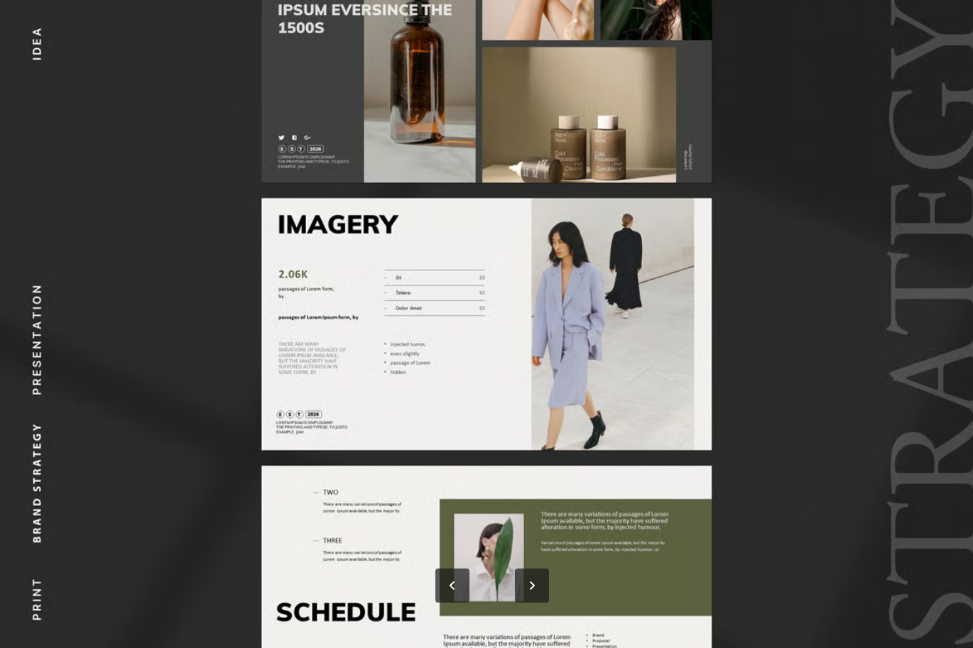 高端品牌战略PPT模板可编辑商务企业VI设计演示文稿Brand Strategy PowerPoint Presentation-果觅网