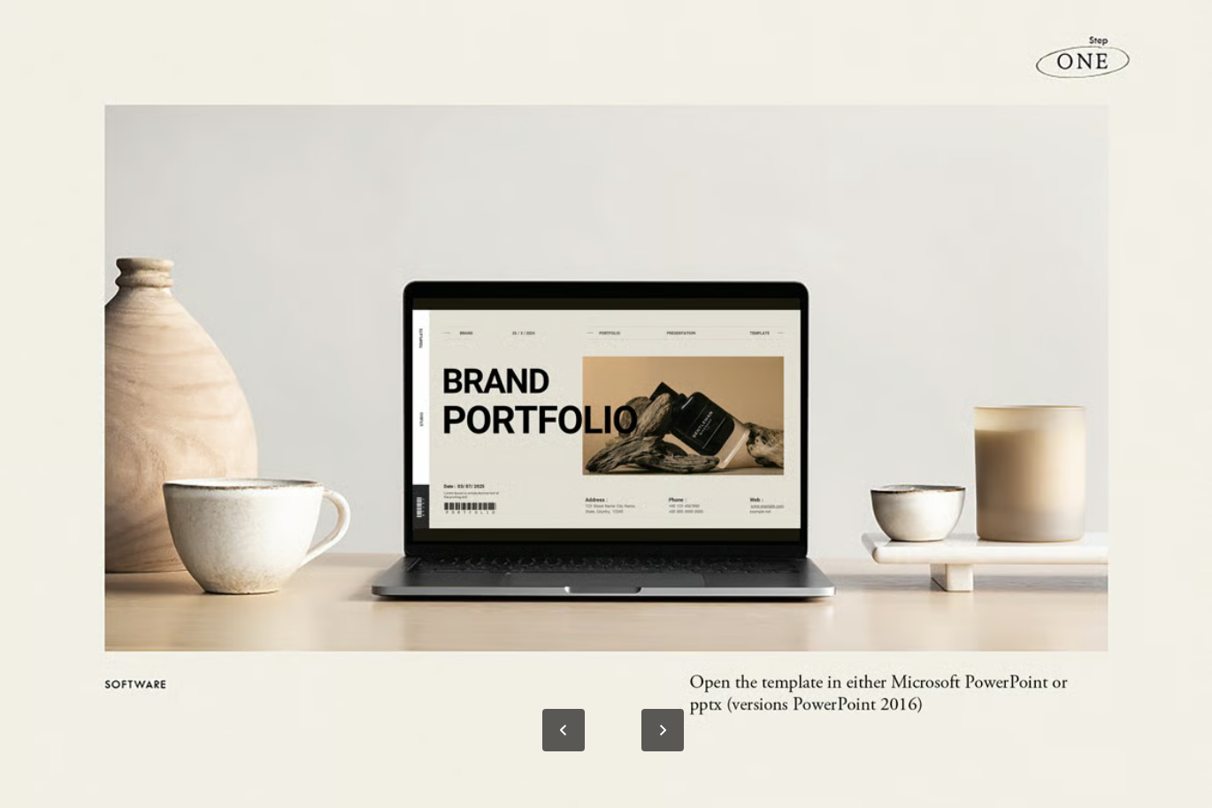 高端商务PPT模板20页可编辑极简风企业级作品集展示设计专用Portfolio Presentation PowerPoint Template-果觅网