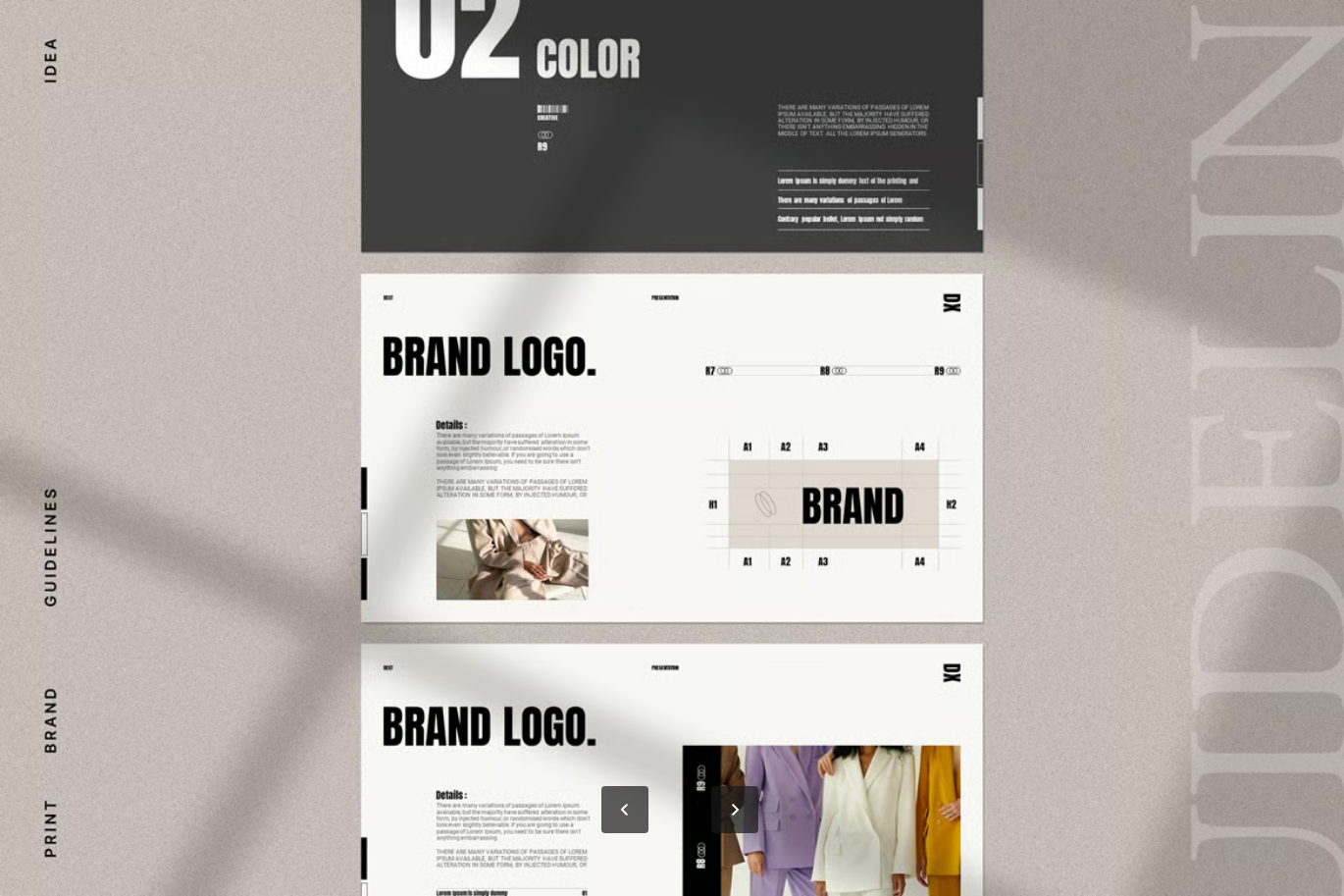 品牌指南PPT模板企业VI设计可编辑LOGO字体配色全套方案专业设计Brand Guidelines PowerPoint Presentation-果觅网