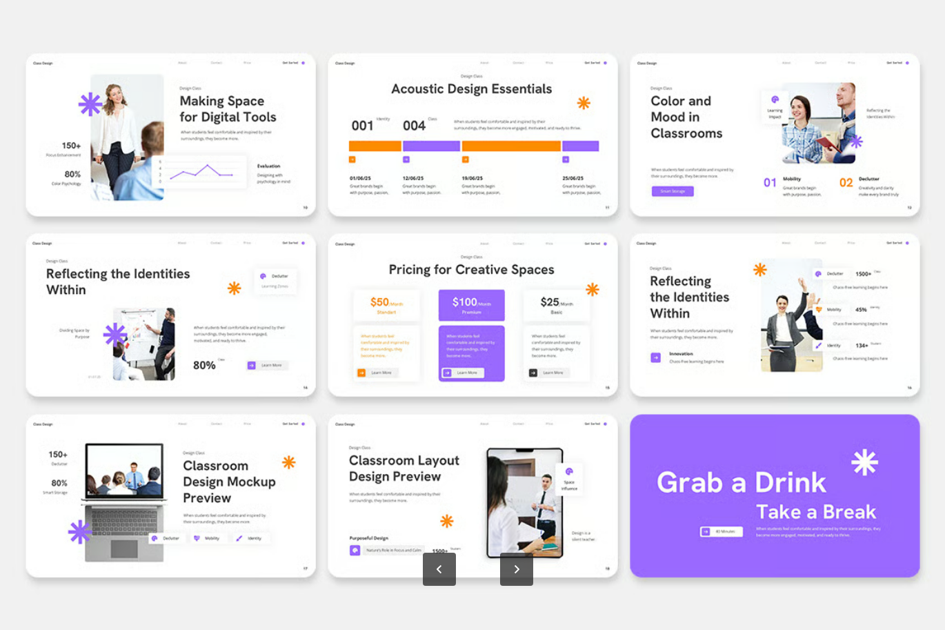 高端商务Keynote模板创意简约企业级可编辑多用途演示PPT设计Class Design-果觅网