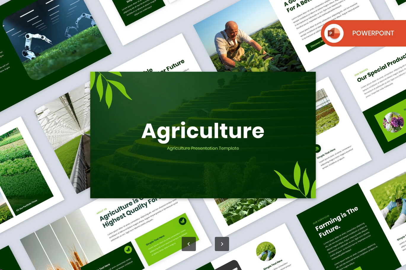 G7200 现代农业专业商务PPT模板30页高级感可编辑农业主题演示文稿Agriculture PowerPoint Template