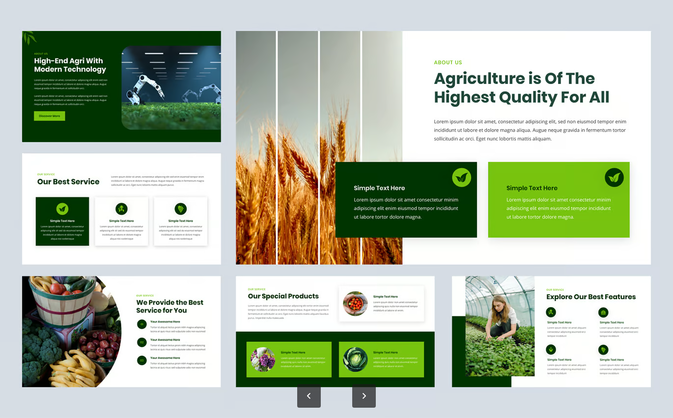 现代农业专业商务PPT模板30页高级感可编辑农业主题演示文稿Agriculture PowerPoint Template-果觅网