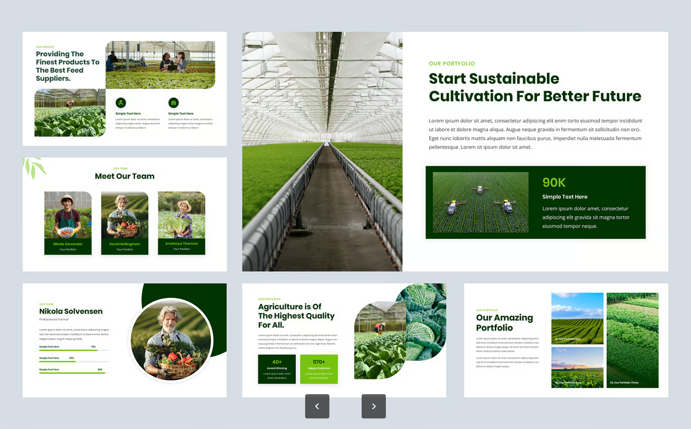 现代农业专业商务PPT模板30页高级感可编辑农业主题演示文稿Agriculture PowerPoint Template-果觅网