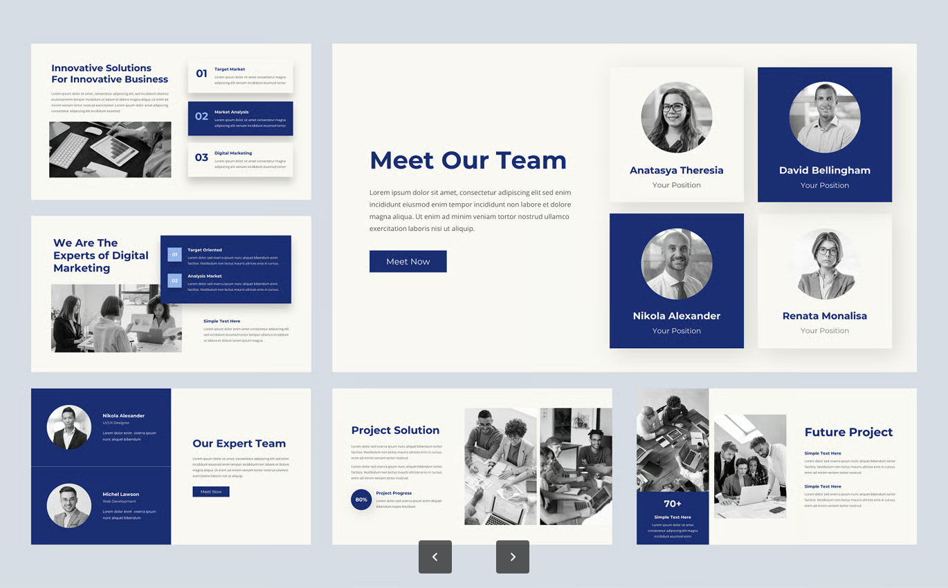 商务PPT模板企业介绍创意设计可编辑商业计划书路演方案Moreno - Business Keynote Template-果觅网
