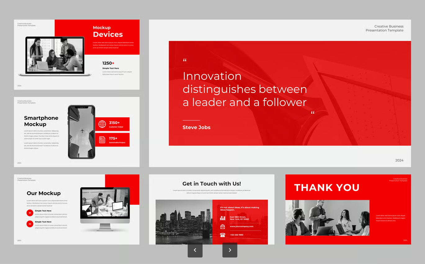 创意商务PPT模板30页高端企业演示可编辑169多用途Keynote设计Satriani - Creative Business Keynote Template-果觅网