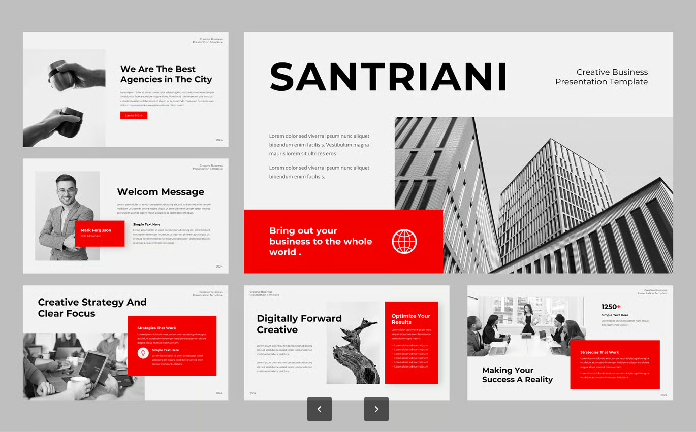 创意商务PPT模板30页高端企业演示可编辑169多用途Keynote设计Satriani - Creative Business Keynote Template-果觅网
