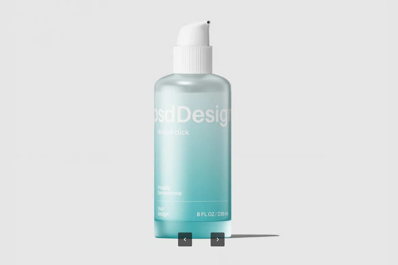 化妆品瓶PSD分层模板智能对象层6000x4500高分辨率300dpi可编辑设计样机Cosmetic Bottle Mockup-果觅网