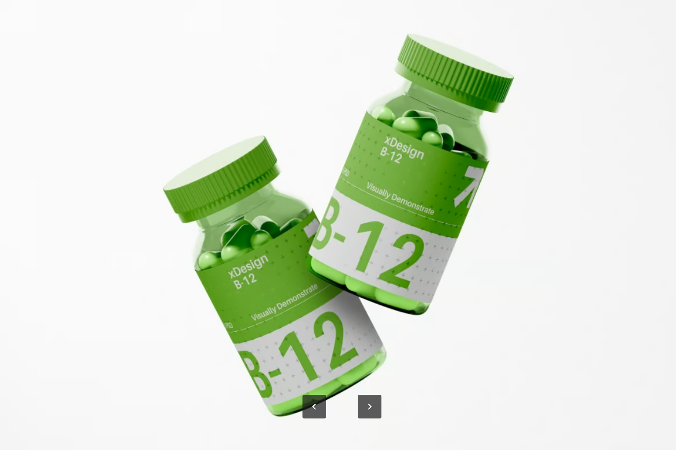 PSD分层智能对象药品瓶模板透明背景高分辨率6000x4500可编辑图层Medical Pill Bottle Mockup-果觅网