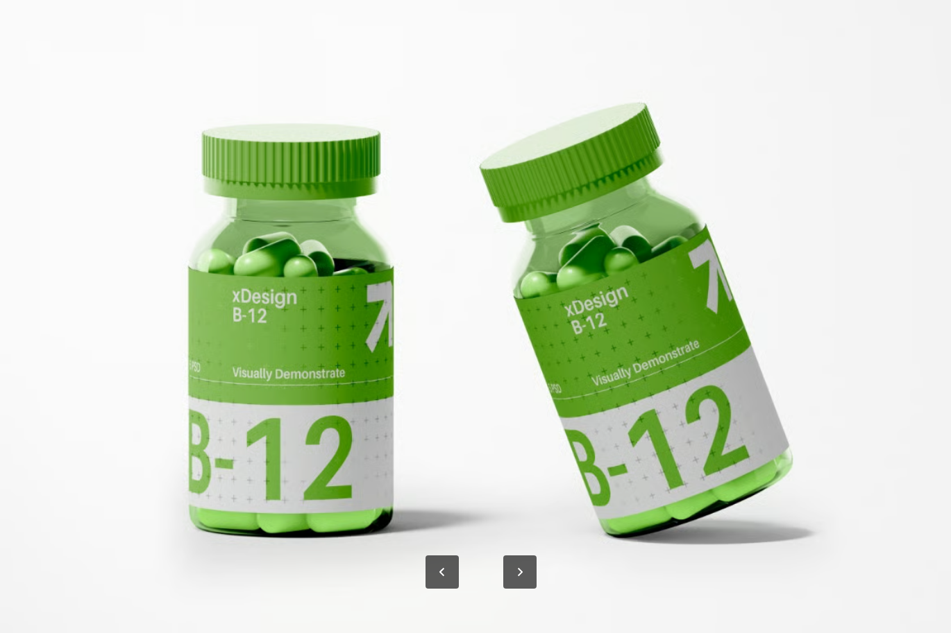 PSD分层智能对象药品瓶模板透明背景高分辨率6000x4500可编辑图层Medical Pill Bottle Mockup-果觅网