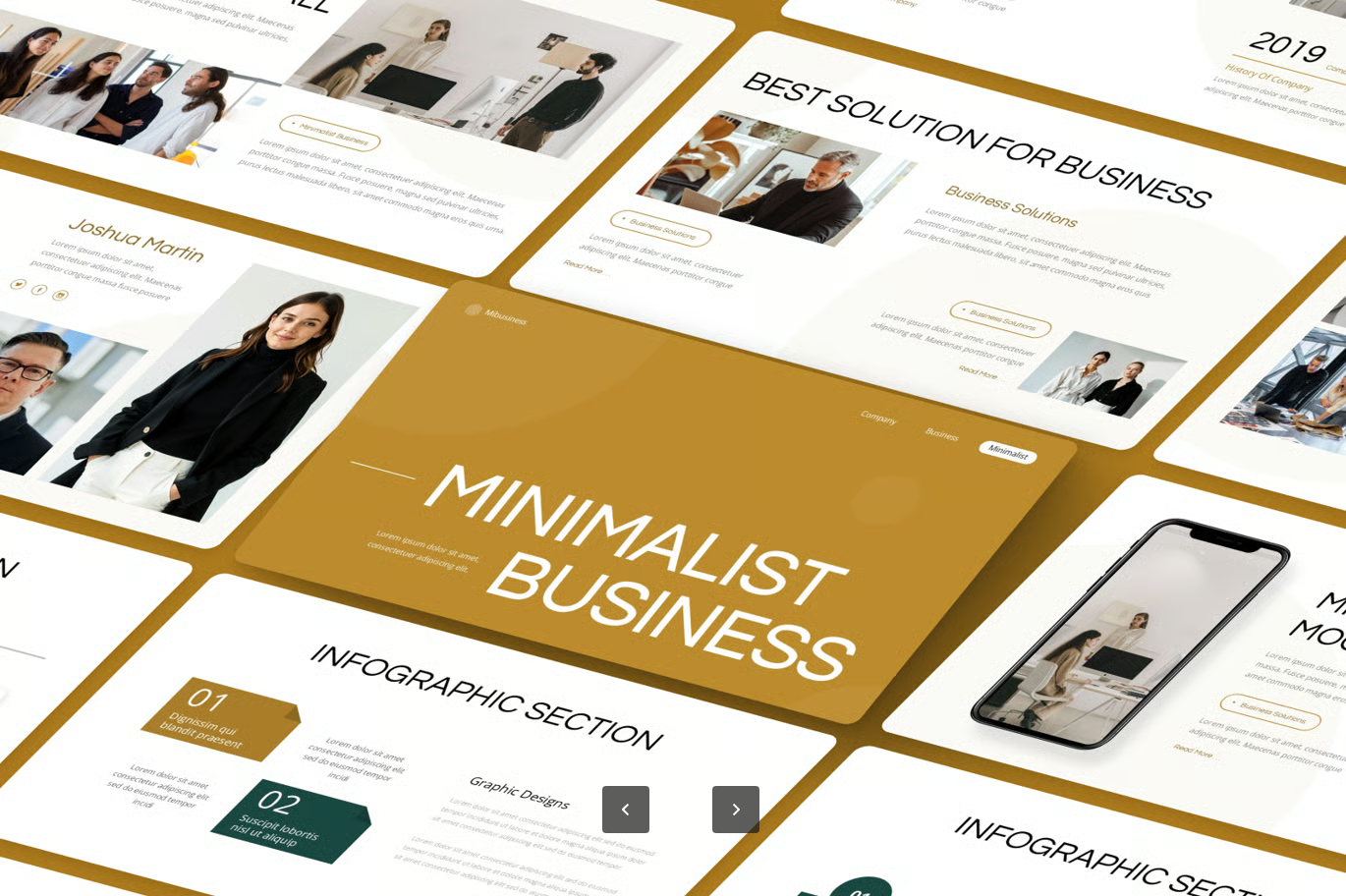 高端极简商务PPT模板企业通用可编辑专业创意现代风多场景演示Minimalist Business-果觅网