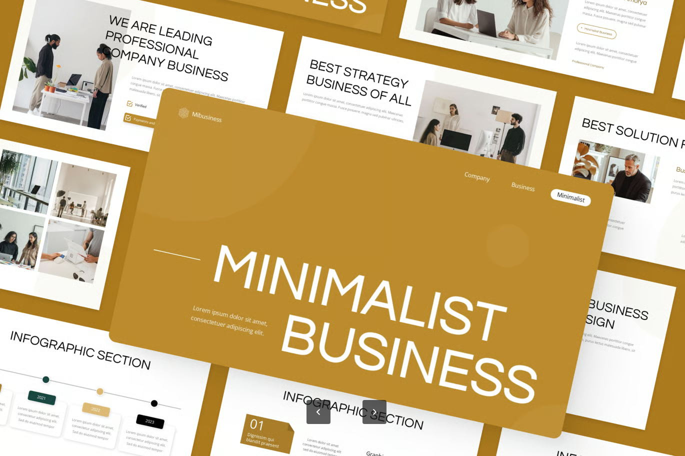 高端极简商务PPT模板企业通用可编辑专业创意现代风多场景演示Minimalist Business-果觅网