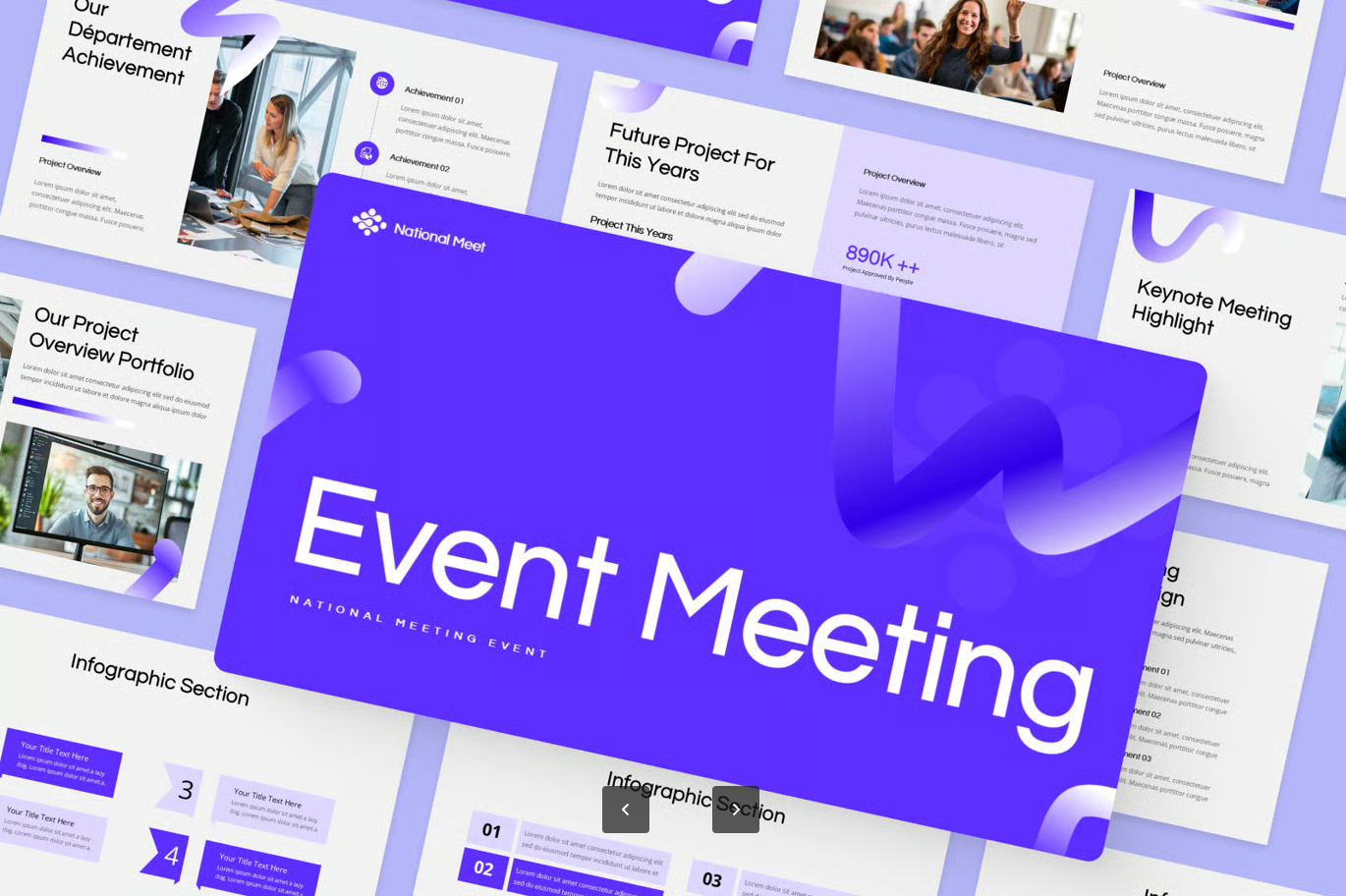 专业商务会议活动策划PPT模板企业培训营销方案可编辑演示文件Event Meeting-果觅网
