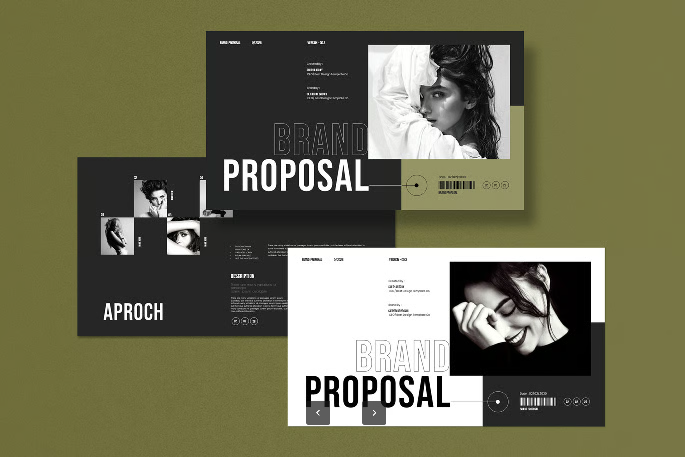 20页可编辑品牌策划商业计划书PPTX高清模板企业介绍营销方案Brand Proposal Presentation Template-果觅网