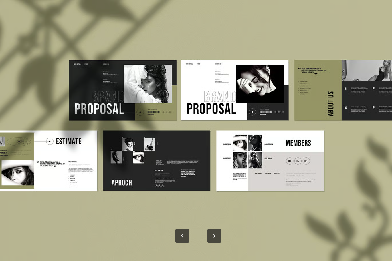20页可编辑品牌策划商业计划书PPTX高清模板企业介绍营销方案Brand Proposal Presentation Template-果觅网