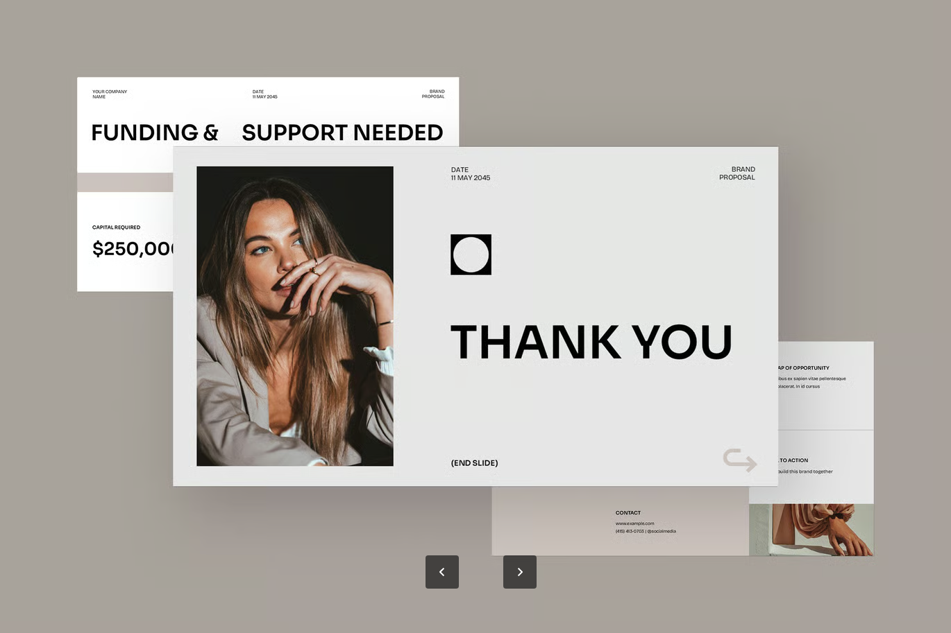 高端商务Keynote提案模板16 9全高清20页可编辑创意企业汇报PPTBold Minimalism Brand Proposal   001-果觅网