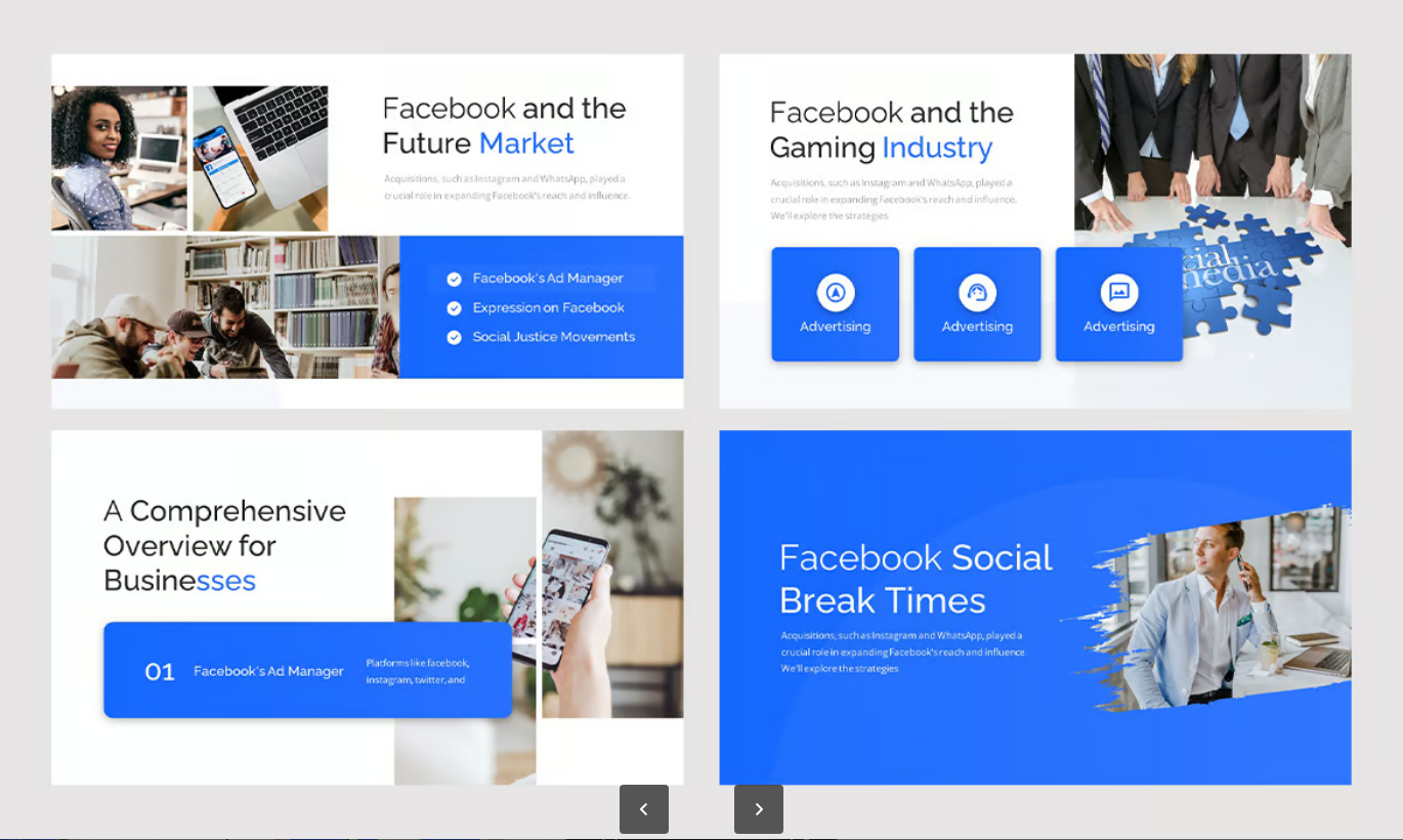 Facebook社交媒体营销方案专业品牌推广广告策划商业演示Facebook Social Media Proposal-果觅网