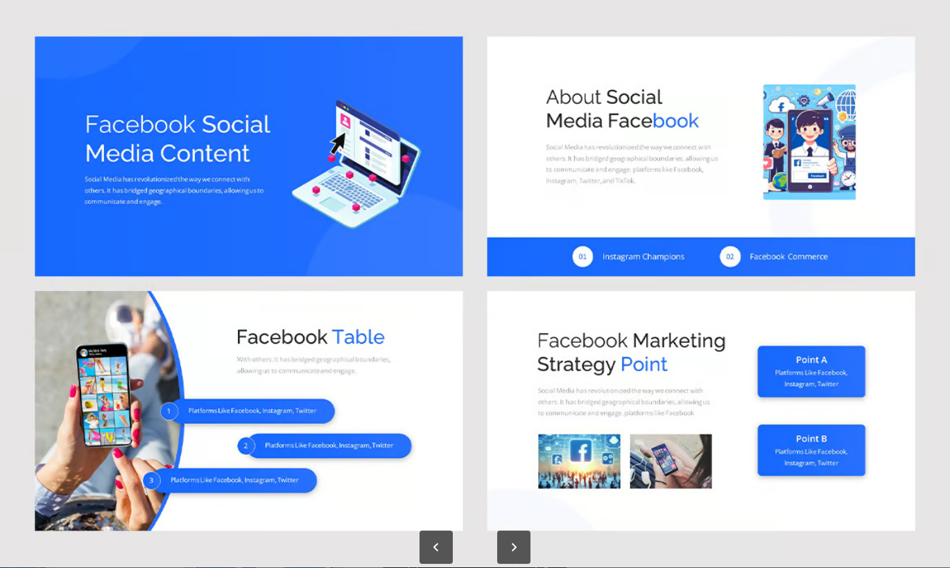 Facebook社交媒体营销方案专业品牌推广广告策划商业演示Facebook Social Media Proposal-果觅网