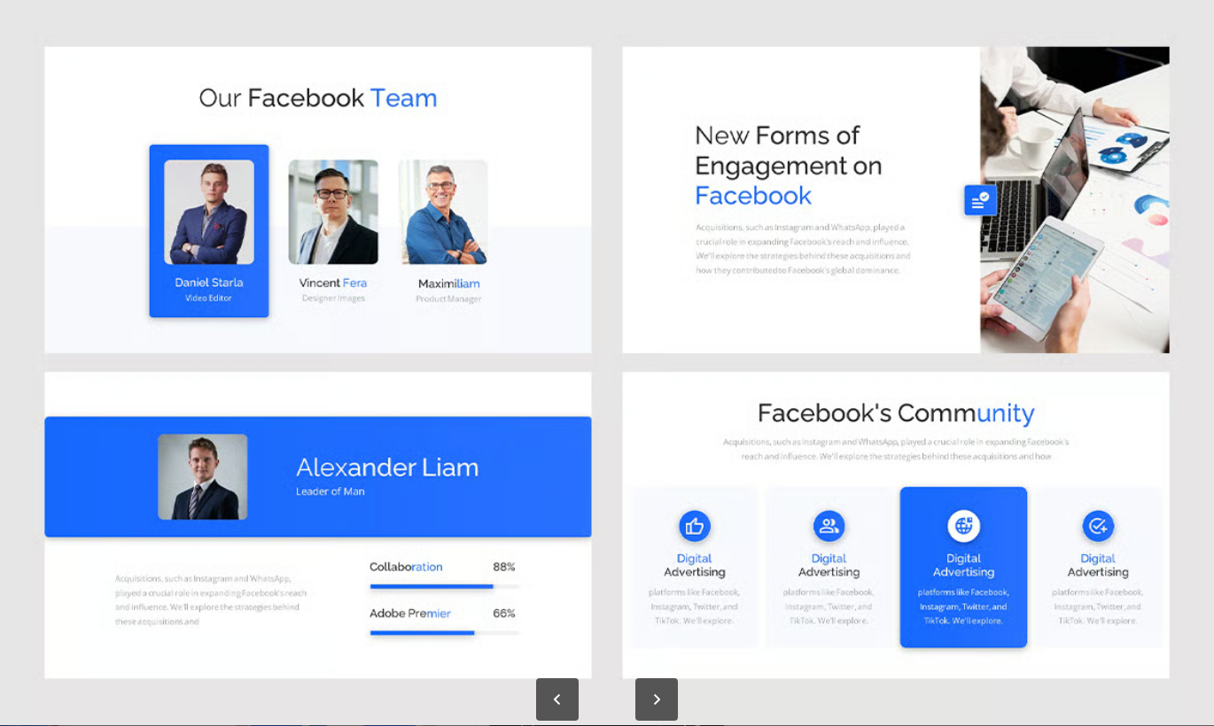 Facebook社交媒体营销方案专业品牌推广广告策划商业演示Facebook Social Media Proposal-果觅网