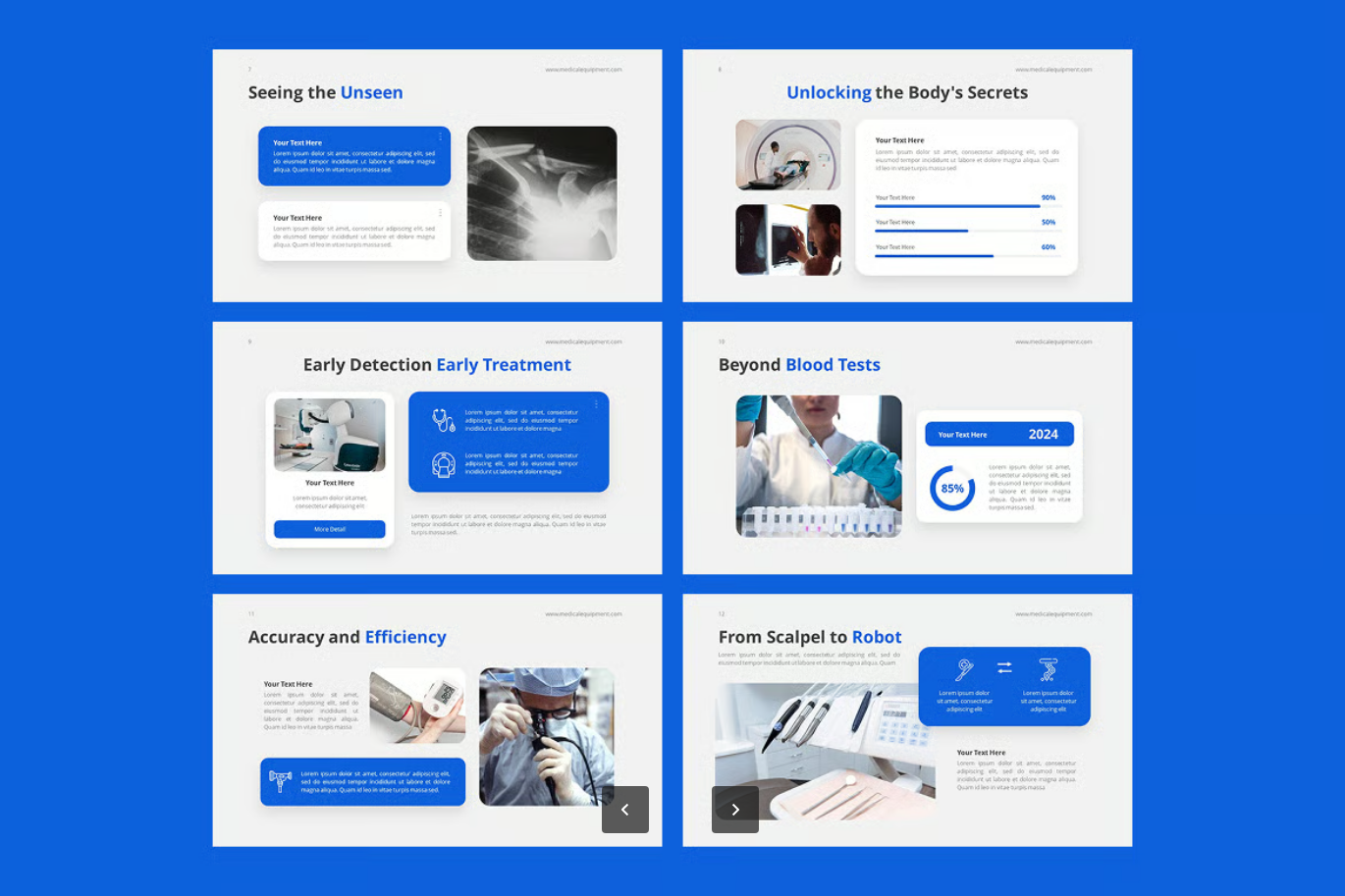 医疗PPT模板专业医用幻灯片设计可编辑演示文稿Medical Equipment-果觅网