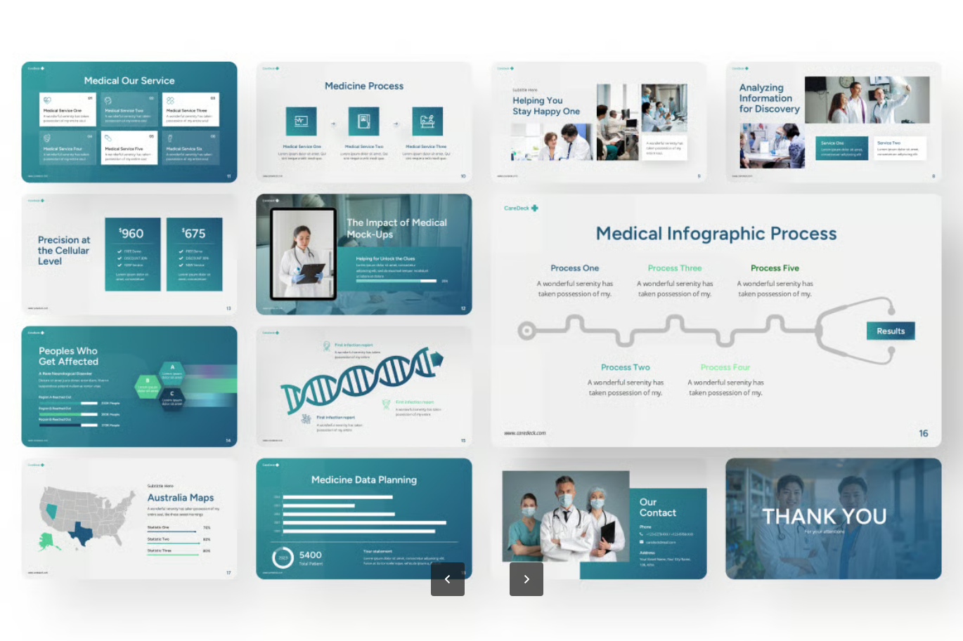 专业医疗PPT模板蓝色渐变可编辑医用汇报学术报告演示幻灯片Medical-果觅网