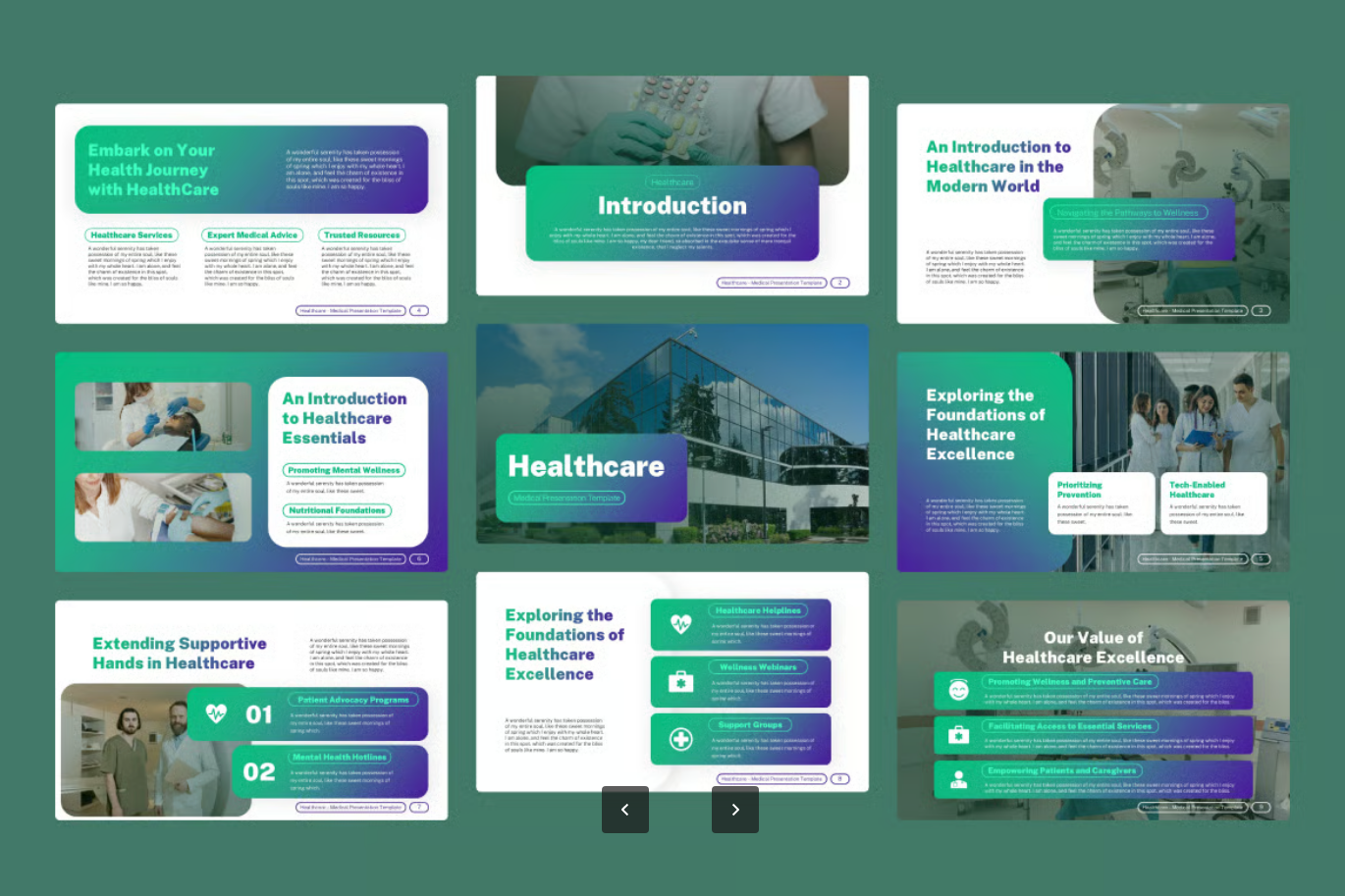 医疗健康创意PPT模板可编辑20页现代医学幻灯片169宽屏演示文稿Healthcare Keynote-果觅网