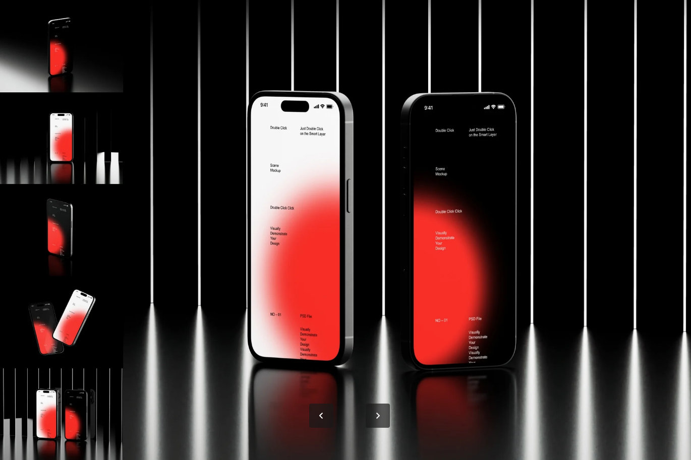 G7409 iPhone14Pro样机模板智能对象图层高分辨率6000x4500px可编辑PSD分层文件iPhone 14 Pro Mockup Set