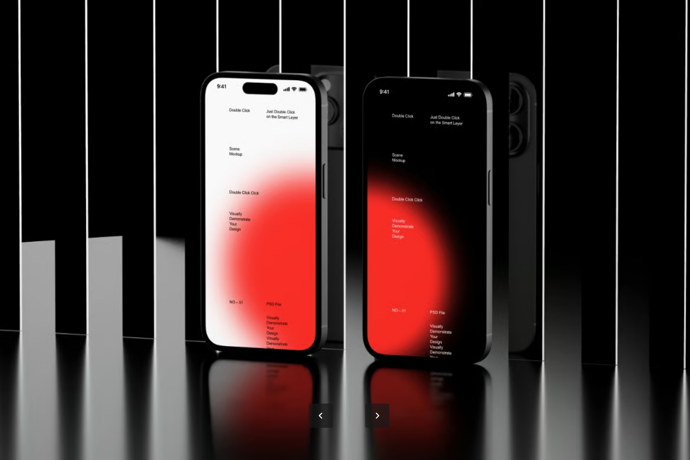 iPhone14Pro样机模板智能对象图层高分辨率6000x4500px可编辑PSD分层文件iPhone 14 Pro Mockup Set-果觅网