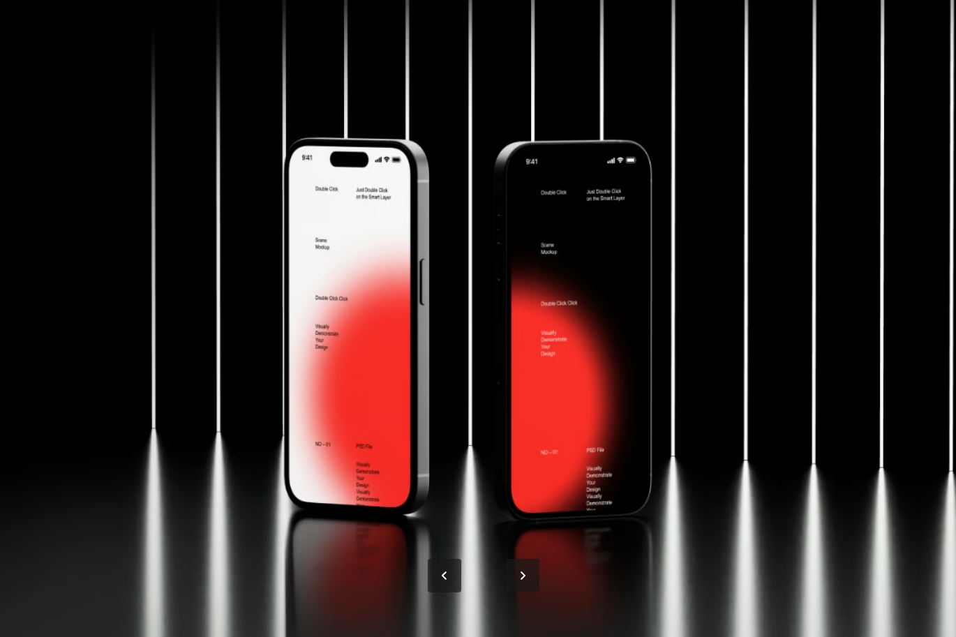 iPhone14Pro样机模板智能对象图层高分辨率6000x4500px可编辑PSD分层文件iPhone 14 Pro Mockup Set-果觅网