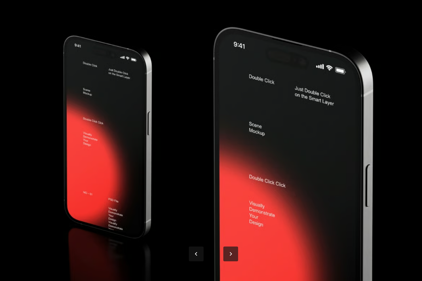 iPhone14Pro样机模板智能对象图层高分辨率6000x4500px可编辑PSD分层文件iPhone 14 Pro Mockup Set-果觅网
