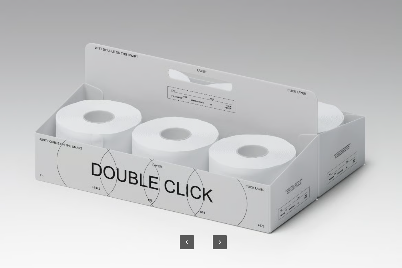 PSD包装样机可编辑透明背景分层文件高分辨率智能对象设计模板Toilet Paper Packaging Mockup-果觅网