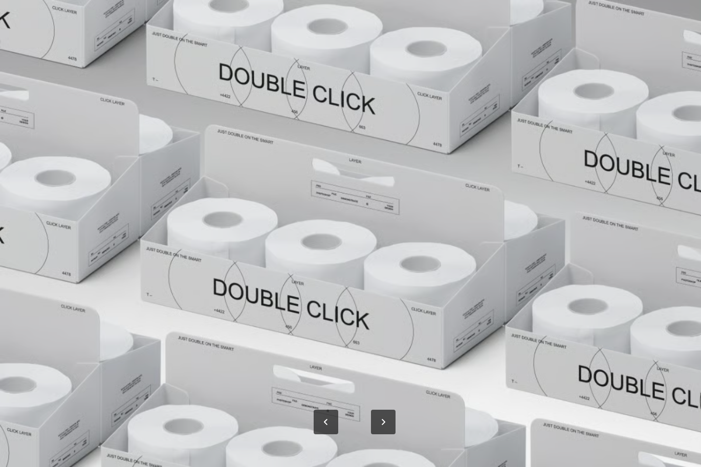 PSD包装样机可编辑透明背景分层文件高分辨率智能对象设计模板Toilet Paper Packaging Mockup-果觅网