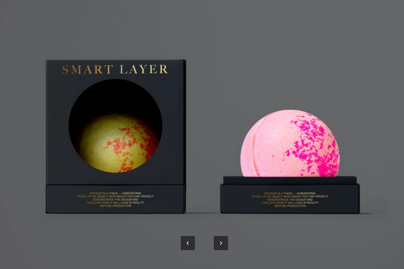 浴球PSD样机智能图层高分辨率可编辑设计模板透明背景Bath Bomb Mockup Set-果觅网