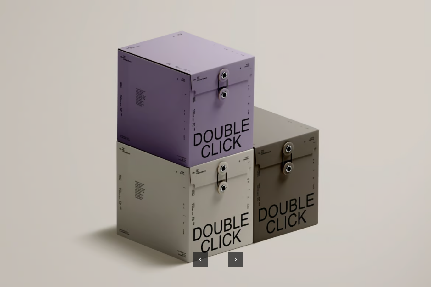 分层可编辑PSD样机模板透明背景高分辨率包装盒设计素材Paper Box Mockup Set-果觅网