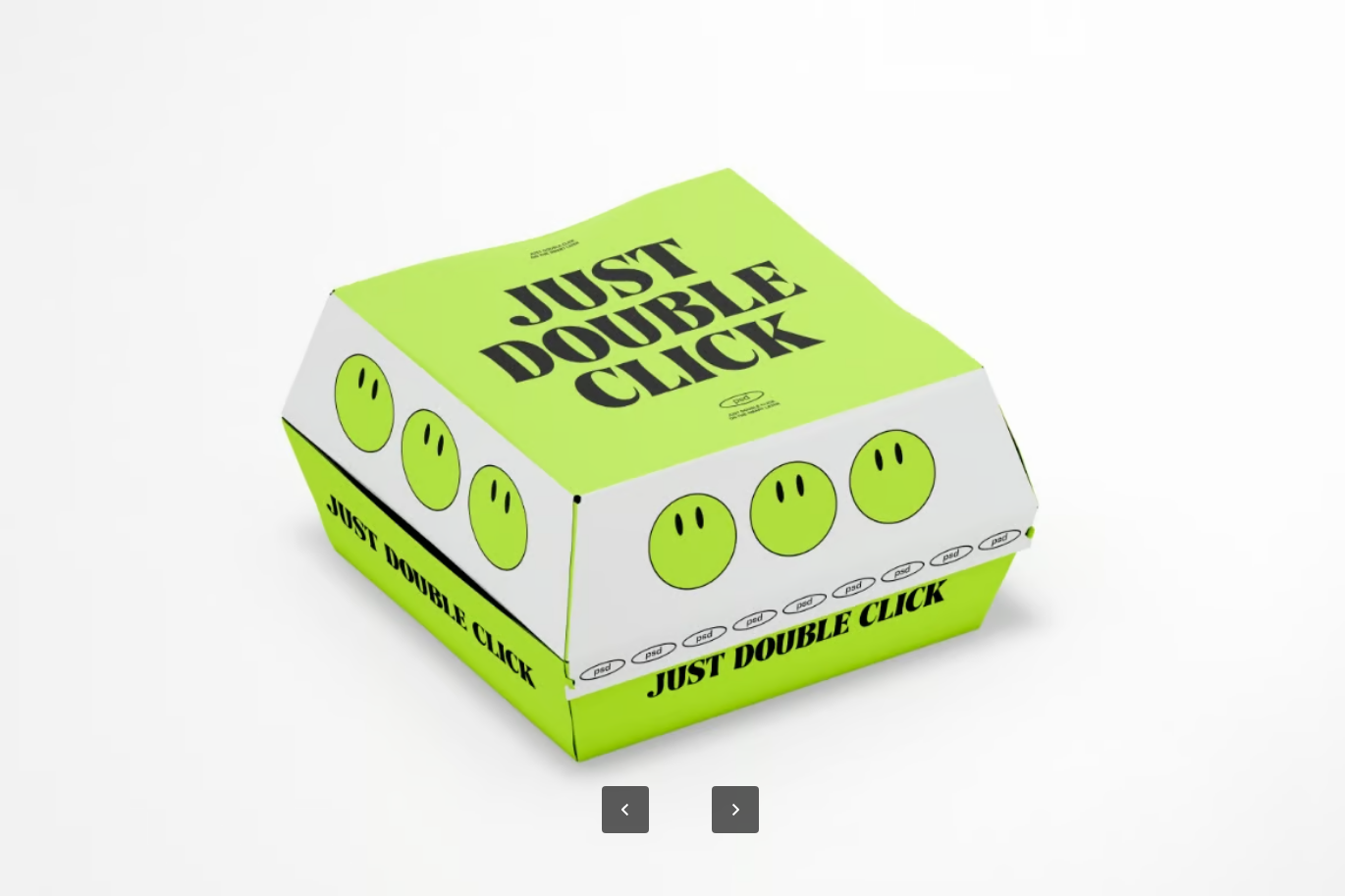 智能图层汉堡盒PSD样机6000x4500高清分层可编辑餐饮包装设计Burger Box Mockup-果觅网