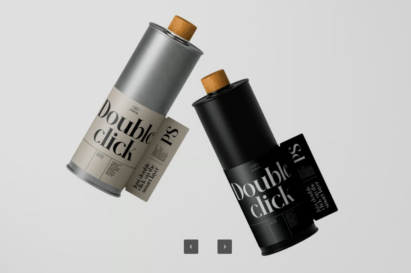 金属瓶PSD模型智能图层分层设计6000x4500高分辨率透明背景可编辑Metal Bottle Mockup-果觅网