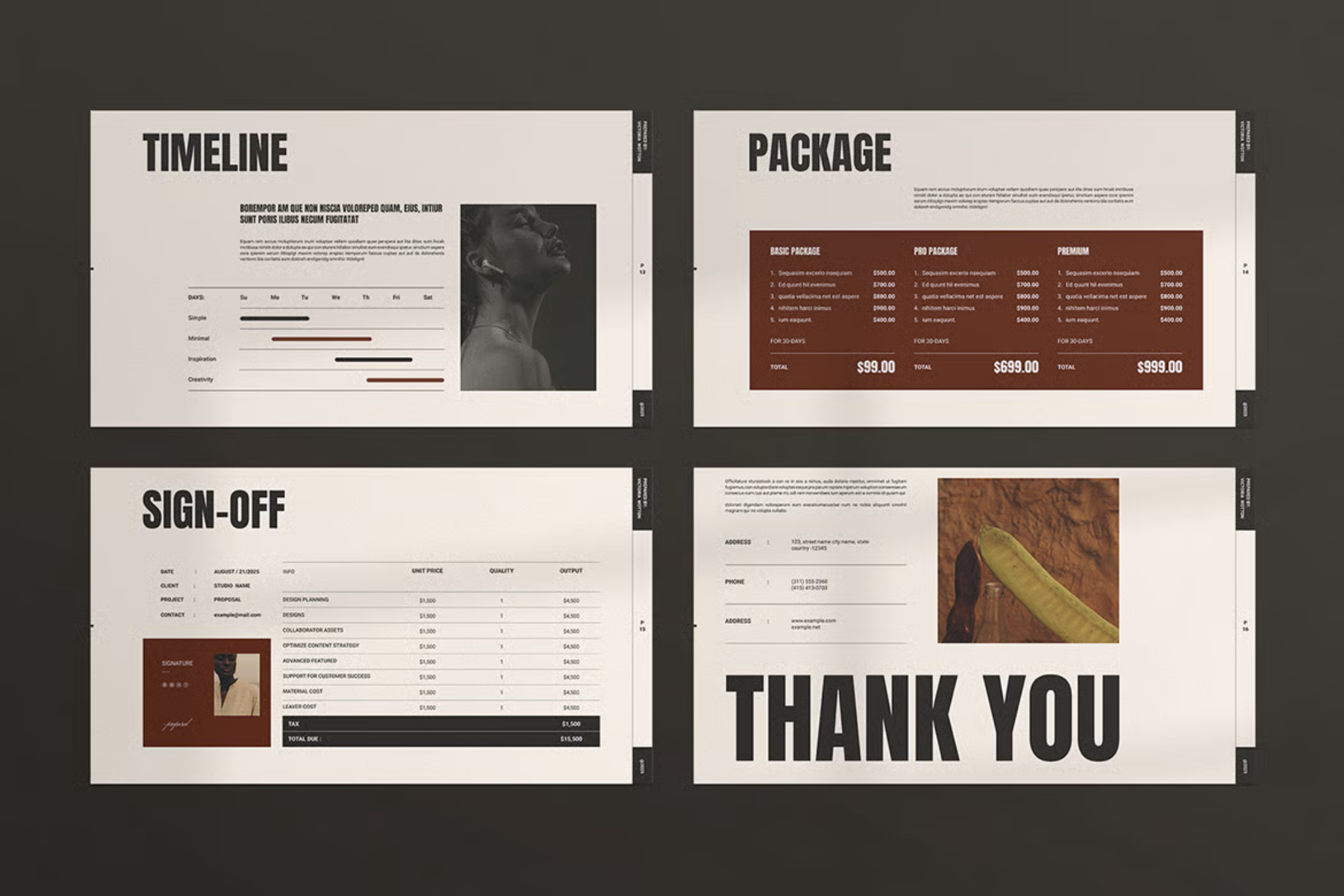高端大气商务提案PPT模板16页可编辑企业汇报通用动态效果Proposal PowerPoint Presentation Template-果觅网