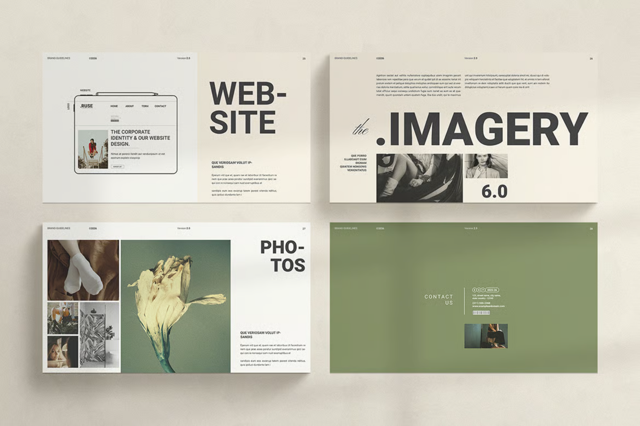 品牌规范VI系统商务PPT模板28页可编辑企业形象设计演示文稿Brand Guidelines Keynote Presentation Template-果觅网