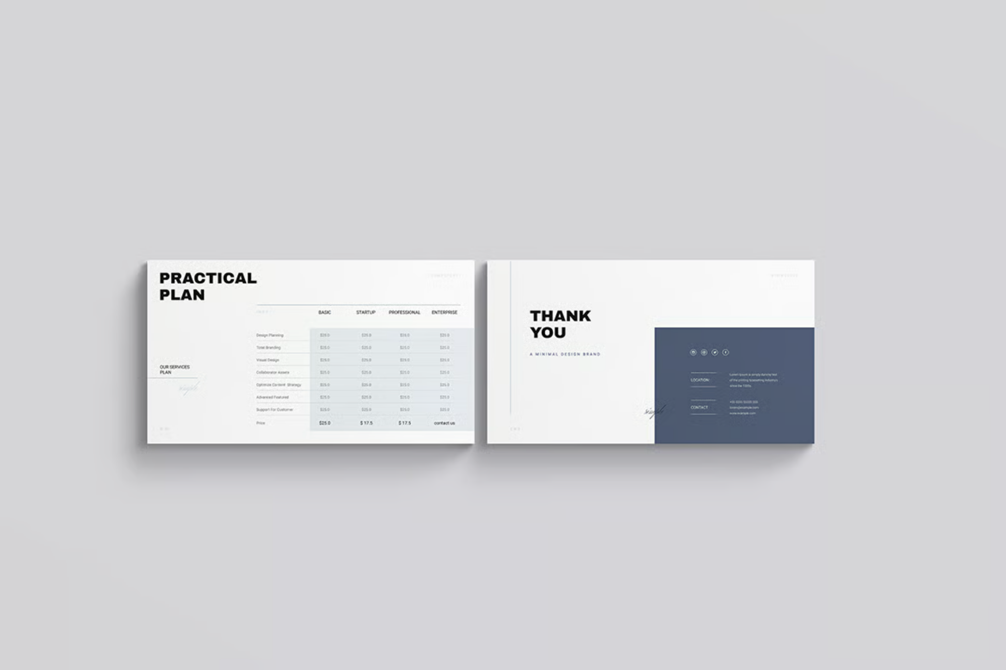 极简创意商务PPT模板38页高级感可编辑通用型扁平化设计Minimal Creative PowerPoint Presentation Template-果觅网