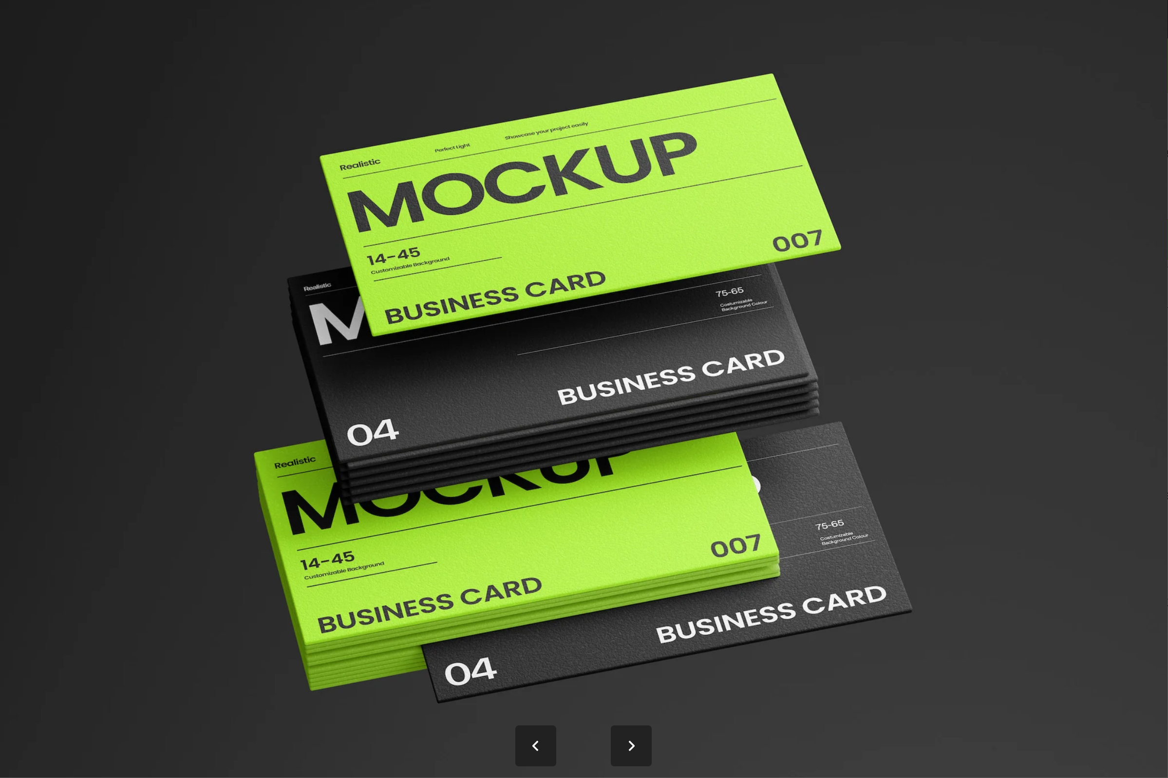 G7522 高端商务名片样机企业形象定制可编辑模板专业展示效果设计素材Business Card Mockup for Modern Branding