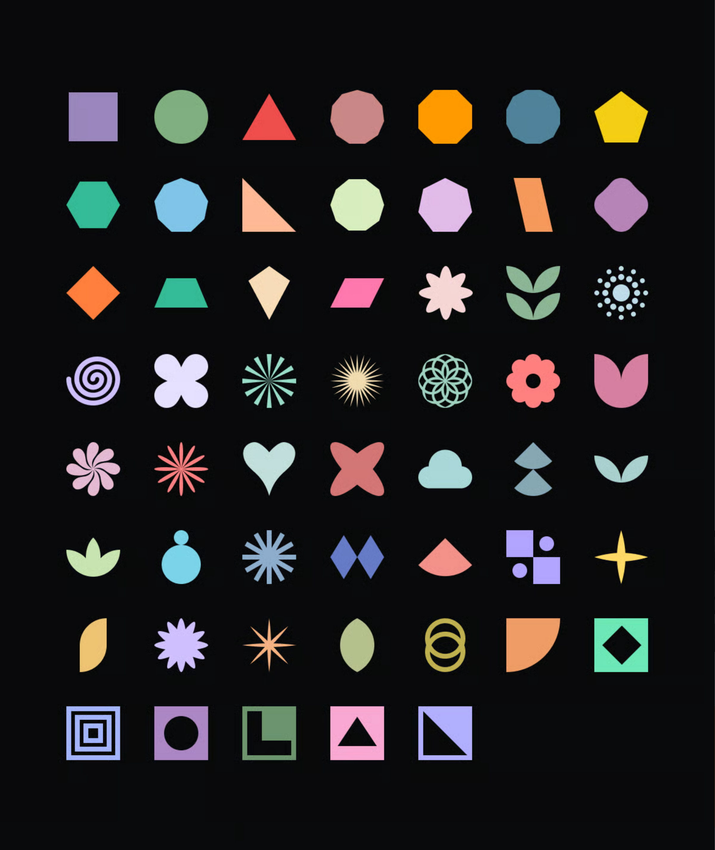 G7536 几何图形矢量素材包可编辑设计元素模板AI/SVG/PNG格式Geometric Shapes and Patterns Elements G7536 几何图形矢量素材包可编辑设计元素模板AI/SVG/PNG格式Geometric Shapes and Patterns Elements